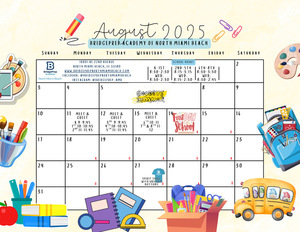 ✨August 2025 Activity Calendar ✨ ✨Welcome back Bulldogs!✨